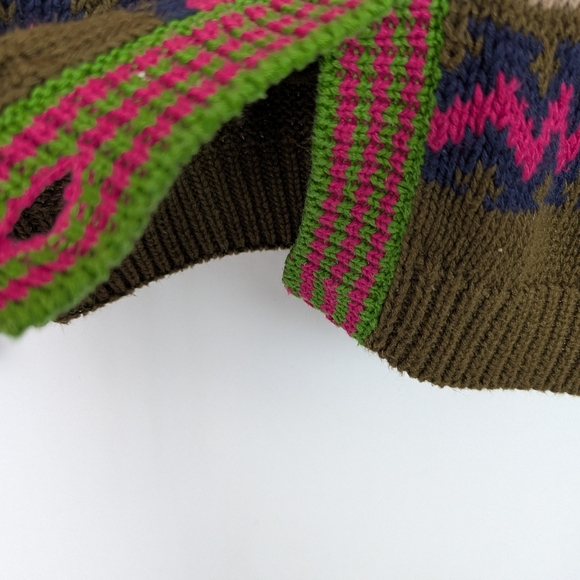 Vintage Paris Sport Club Fair Isle Knit Cardigan - Picture 5 of 9